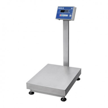 Весы нержавеющие влагозащищенные 200 кг (500х400) "МАССА К", со стойкой